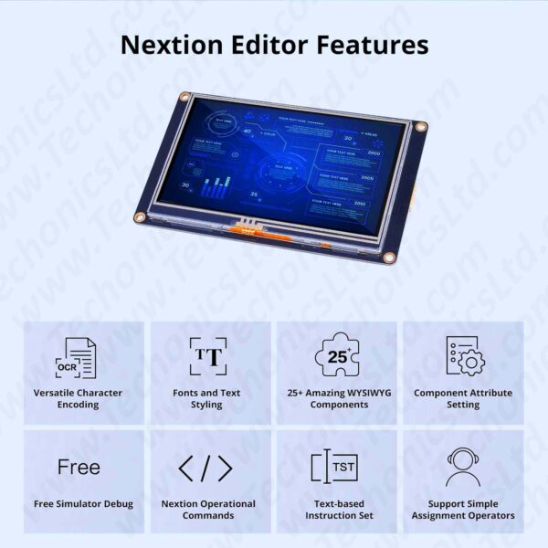 3.5 inch industrial hmi LCD